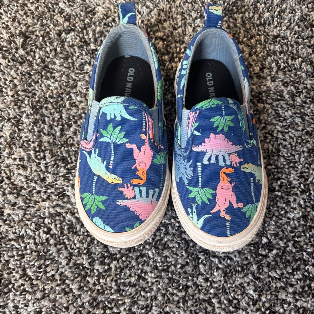 Old Navy Kids Dinosaur Print Slip-On Sneakers